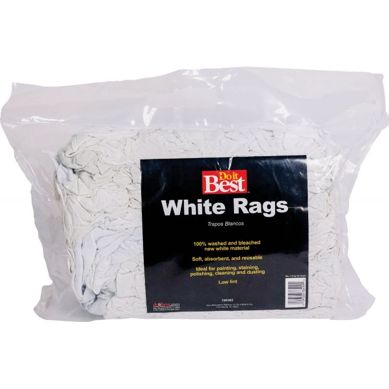 Do it Best Block of Rags 4 Lb., White