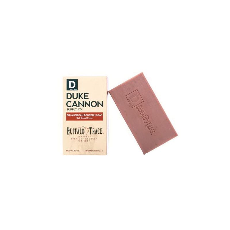 Duke Cannon 1691-H-103 Buffalo Trace Bourbon Bar Soap, Oak Barrel, 10 oz