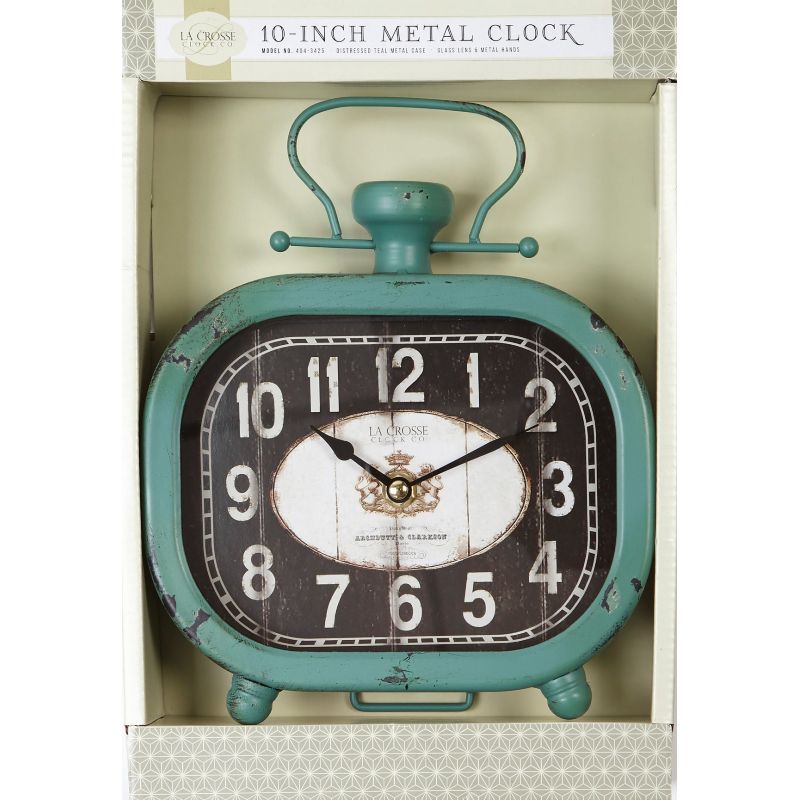 La Crosse Clock Analog Metal Battery Operated Clock