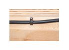 Gardner Bender PSB-165 Cable Staple, 1/4 in W Crown, 15/16 in L Leg, Plastic/Polyethylene Black