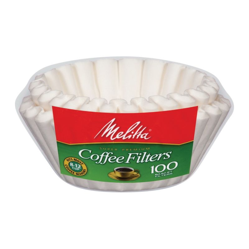 Melitta 62993 Basket Coffee Filter, Cup, Paper, White White