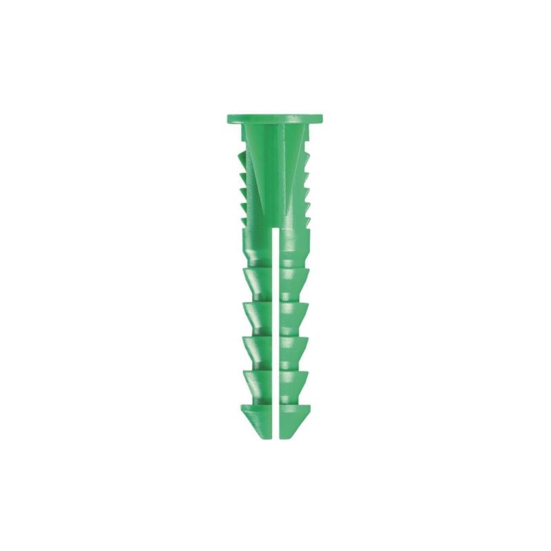 Cobra Anchors 197R Screw Anchor, #12-14 Thread, 1-1/2 in L, Polyethylene, 200 lb Green