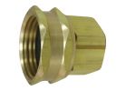 Landscapers Select PMB-059LFBC Hose Adapter, 3/4 x 1/2 in, FHT x FIP, Brass, Brass, For: Garden Hose Brass