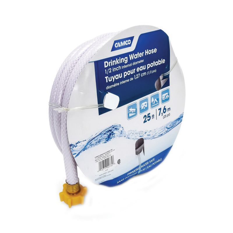 Camco USA 22735 OG Drinking Water Hose, 1/2 in ID, 25 ft L, PVC