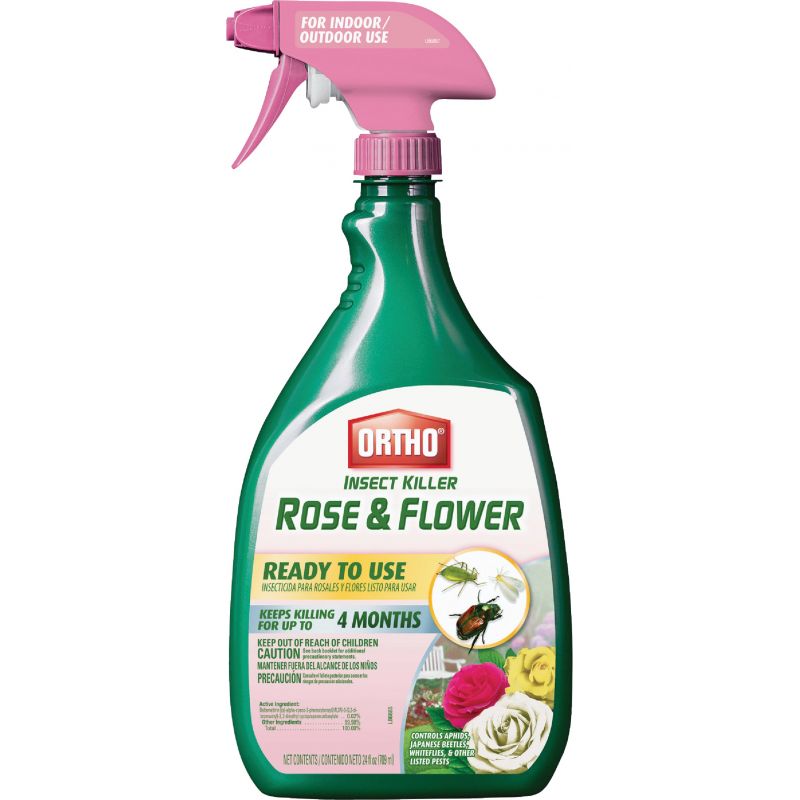 Ortho Flower &amp; Rose Insecticide 24 Oz., Trigger Spray