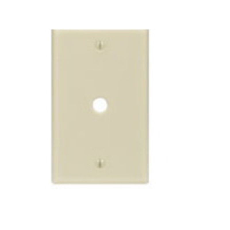 Leviton 001-86017-000 Wallplate, 4-1/2 in L, 2-3/4 in W, 1 -Gang, Thermoset, Ivory, Smooth Ivory