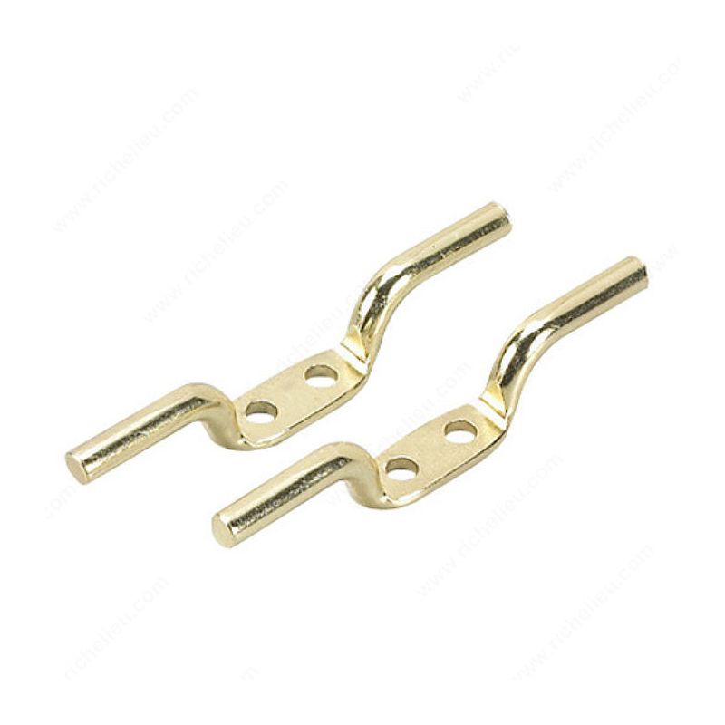 Onward 2197BV Rope Cleat, Metal, Brass