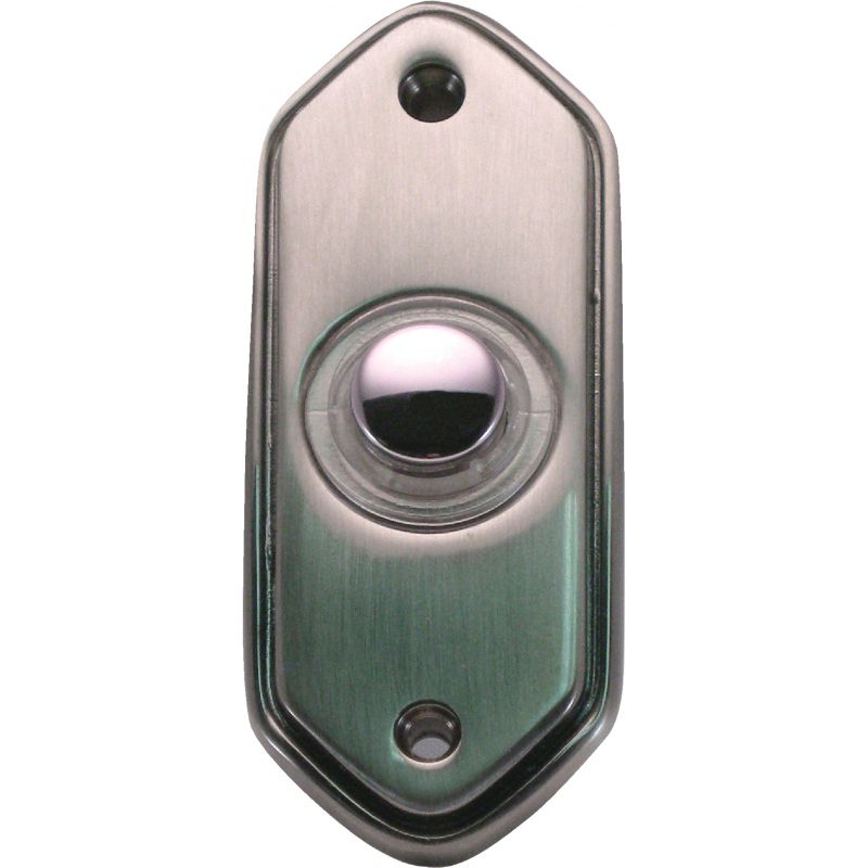 IQ America Pewter Lighted Doorbell Button Pewter