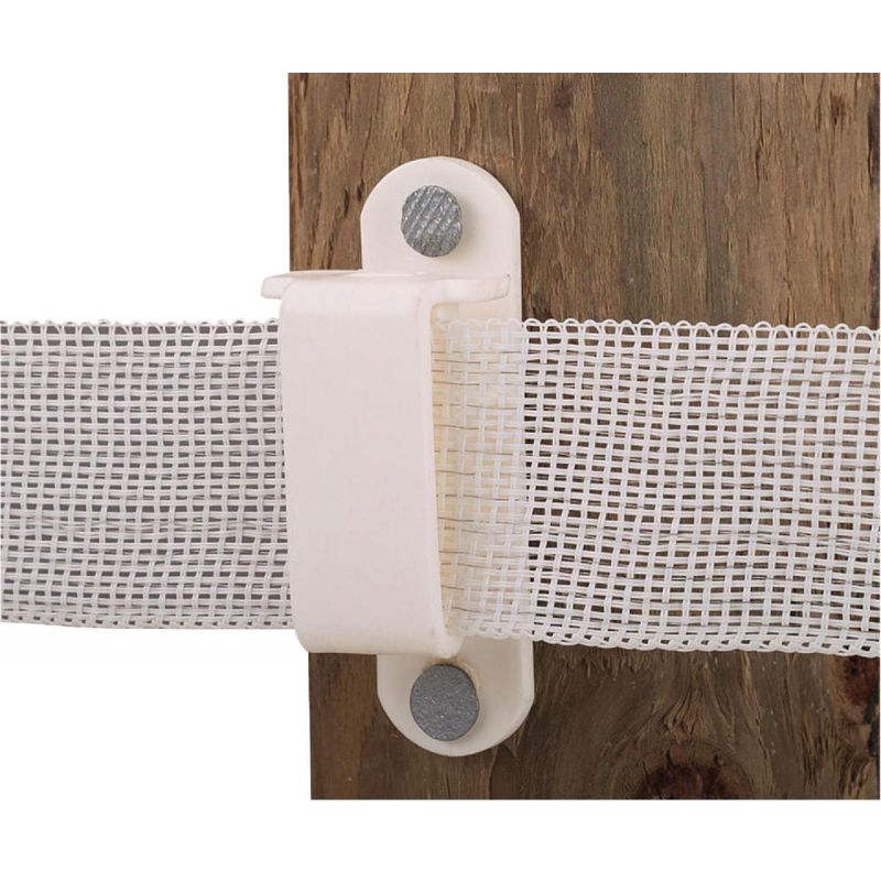 Dare Wood Post Tape Electric Fence Insulator White, Nail-On