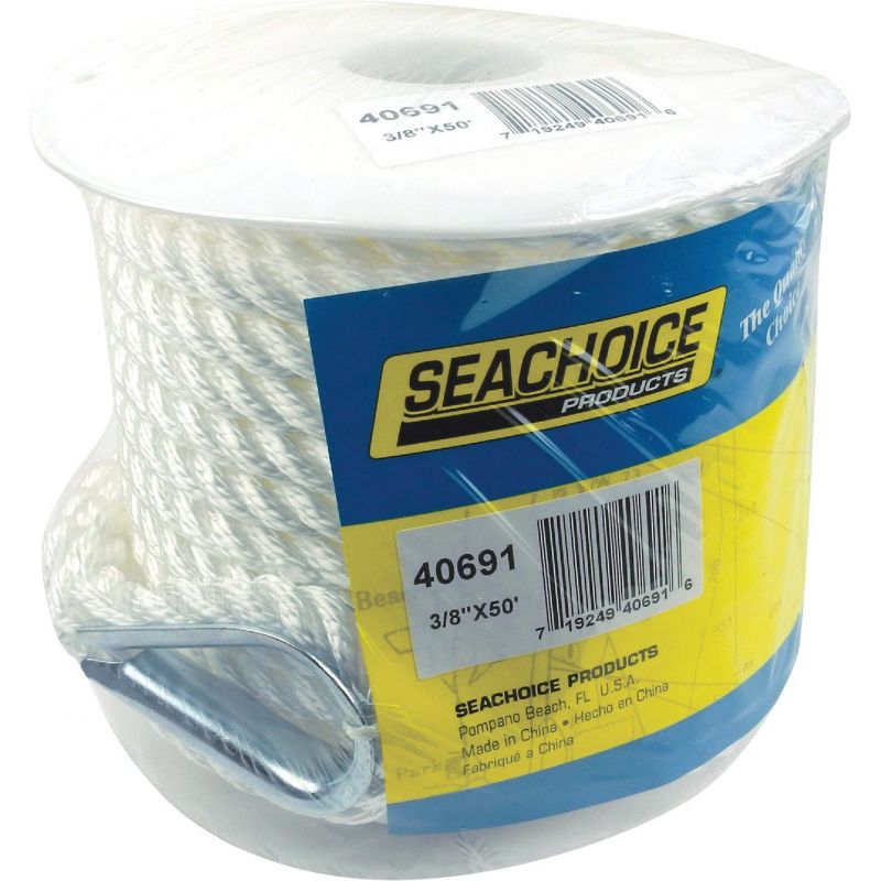 Seachoice Nylon Anchor Line 3/8 In. X 50 Ft., White