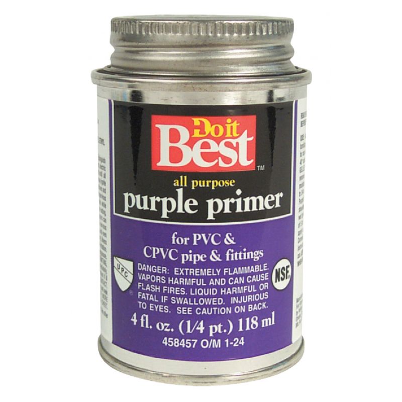 Do it Best Purple Pipe and Fitting Primer 4 Oz., Purple