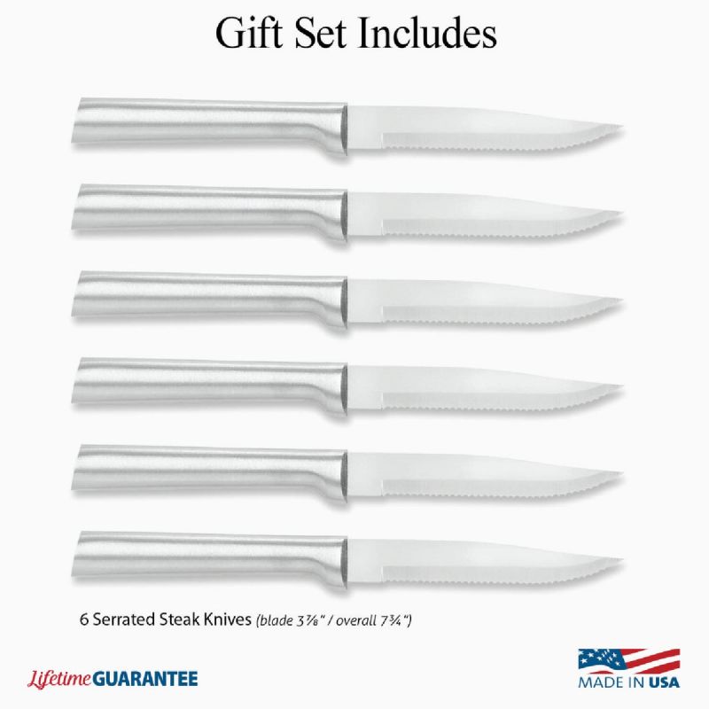 Rada Cutlery 6-Piece Serrated Steak Knife Set