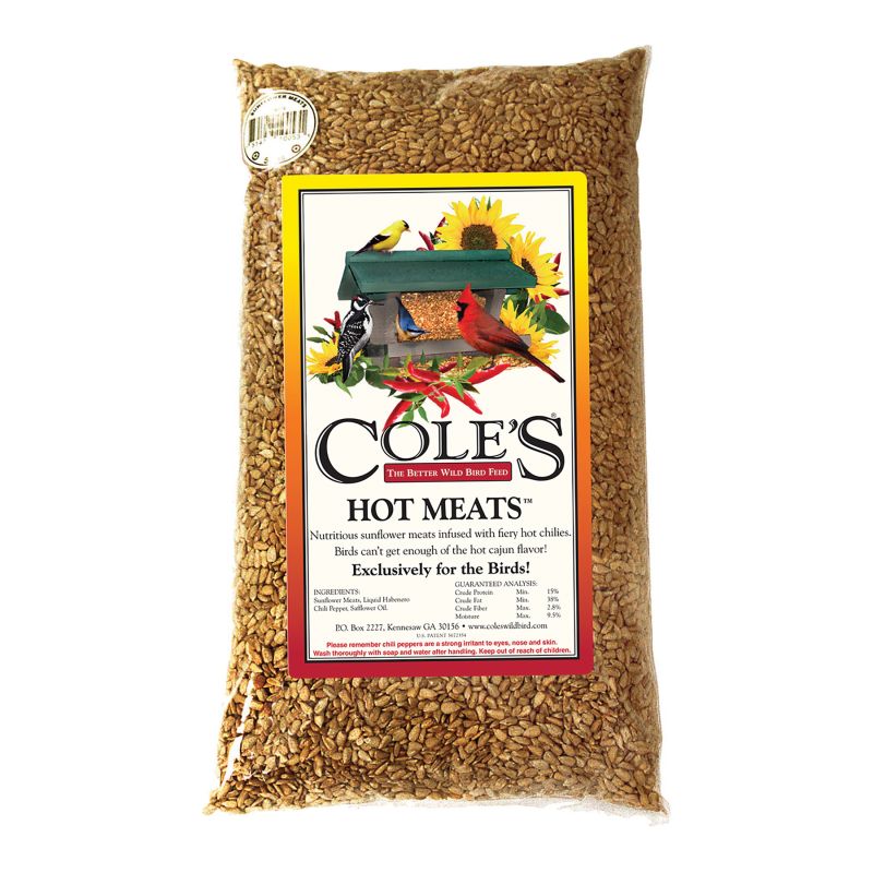 Cole&#039;s Hot Meats HM05 Blended Bird Seed, Cajun Flavor, 5 lb Bag