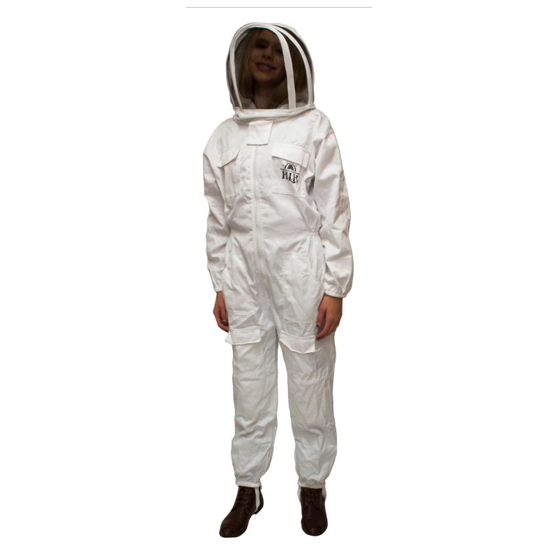 Harvest Lane Honey CLOTHSM-101 Beekeeping Suit, M, Zipper, Polycotton M