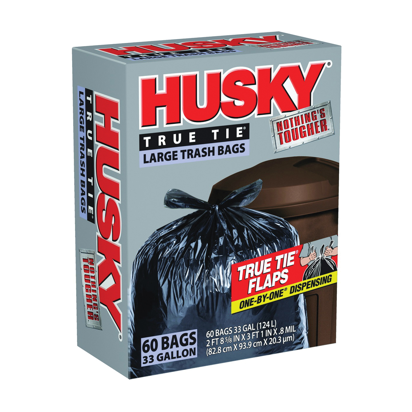 Husky Hk18xds050w Trash Compactor Bags, White, 18 Gallon (Pack of 3)