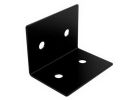 National Hardware Indio 1218BC Series N800-202 90 deg Heavy Angle, 5 in W, 3-3/4 in D, 3-1/2 in H, Steel, Black Black