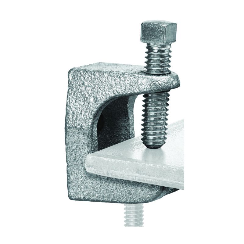 SuperStrut Z503-5 Beam Clamp, Iron, Silver, Electro-Plated Silver