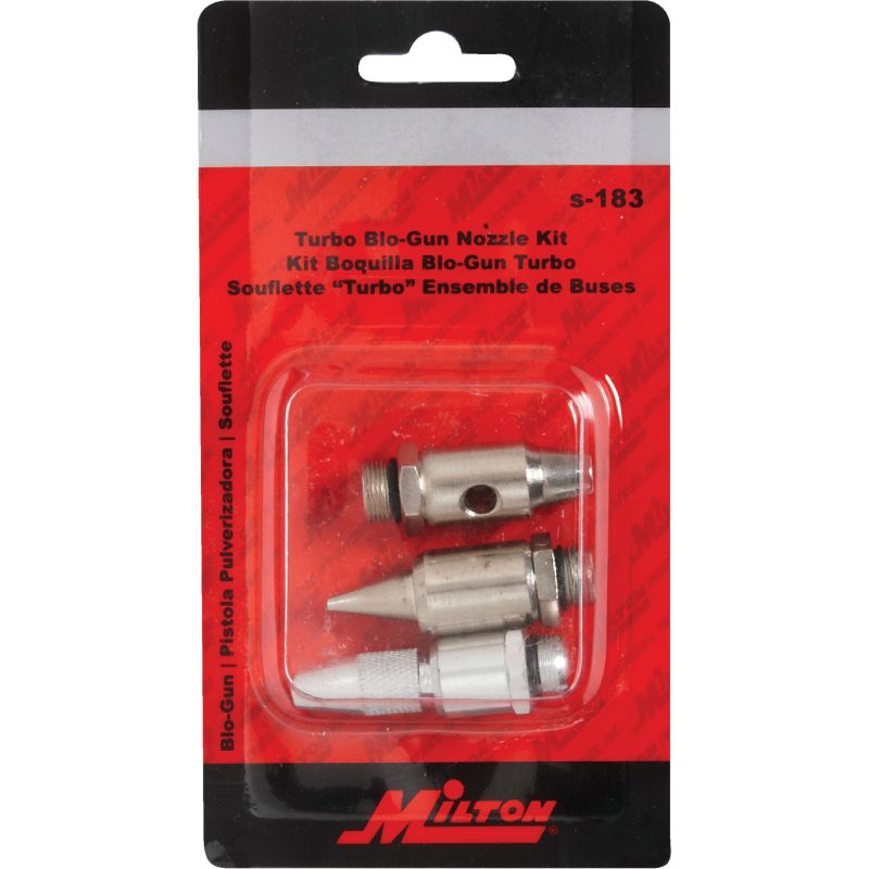 Milton Turbo Blow Gun Nozzle Compressor Accessory Kit