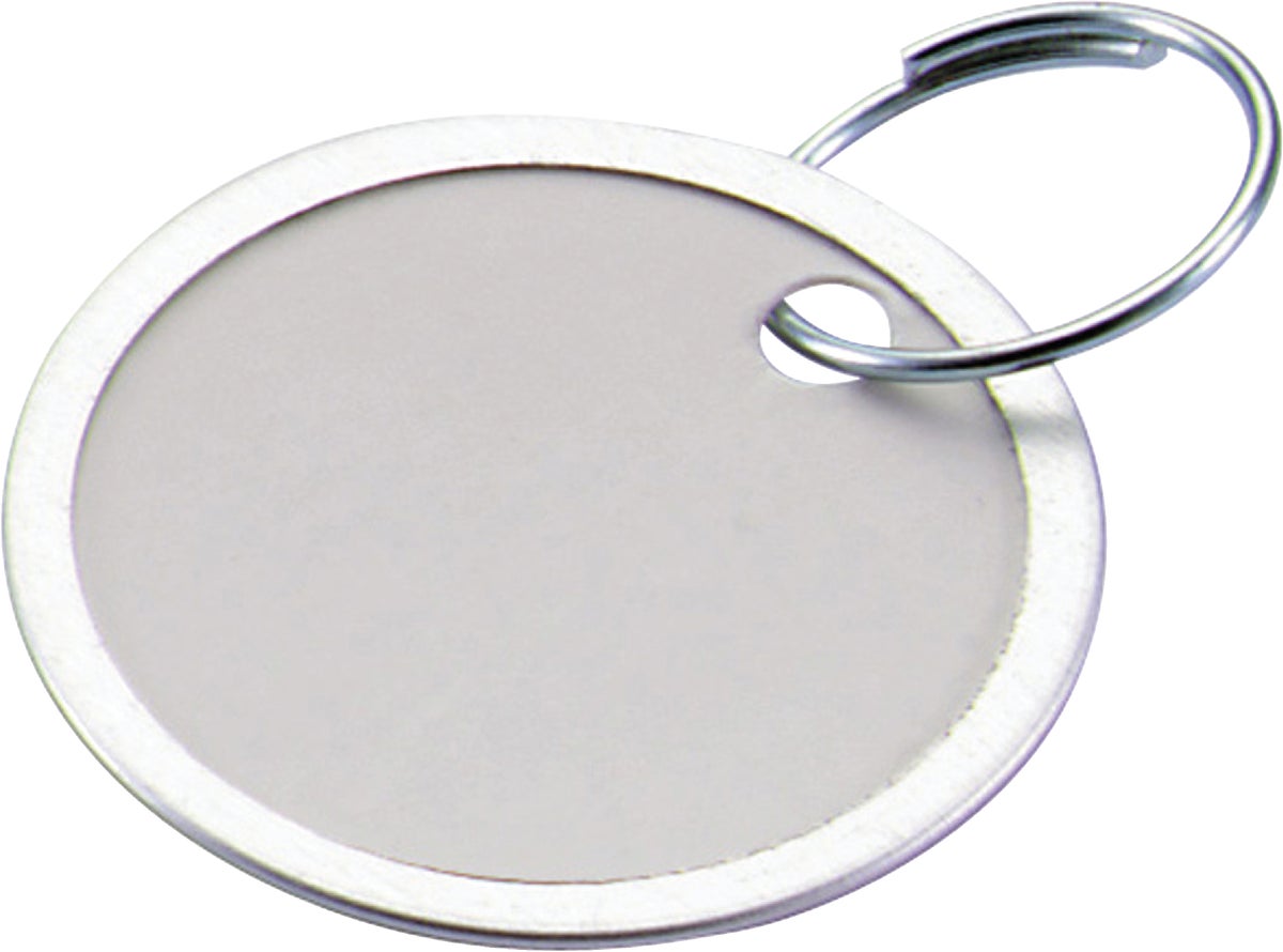 Avery Metal Rim Key Tags, 1-1/4 Tag, White, 50 Tags (11025)