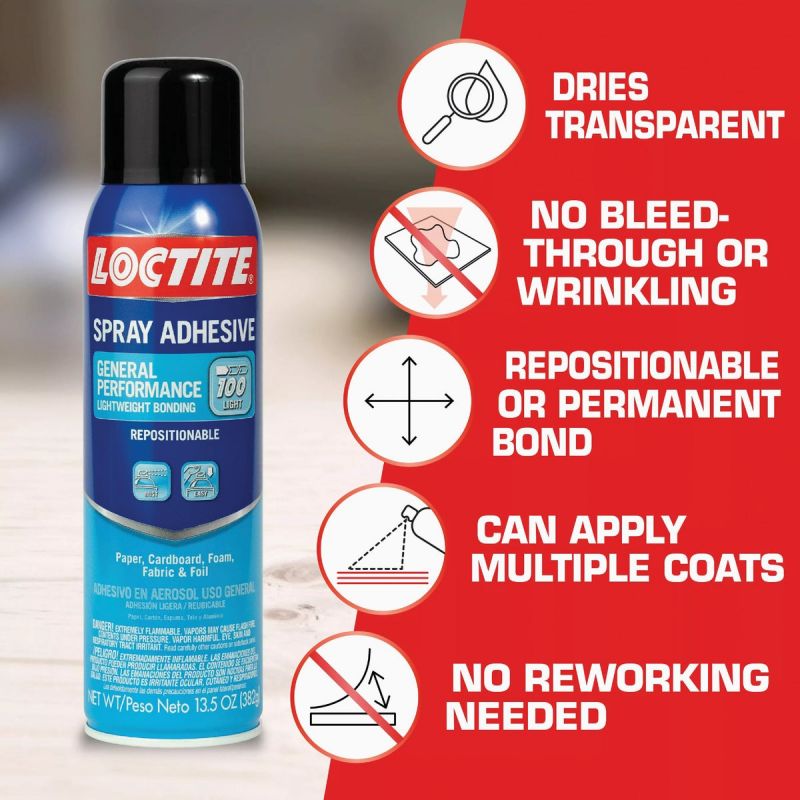 Buy LOCTITE General Performance Spray Adhesive Clear, 13.5 Oz.