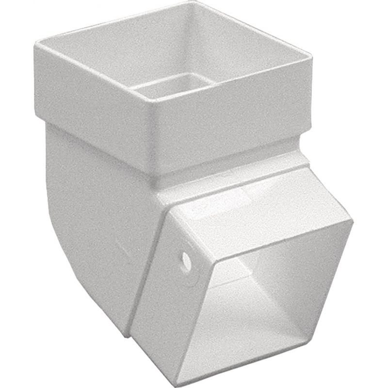 Amerimax Contemporary Downspout Elbow White