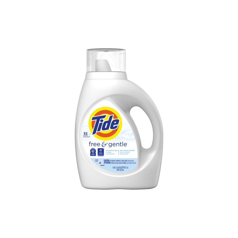 Tide 04182 Laundry Detergent, 42 oz, Bottle, Liquid, Slight Colorless (Pack of 6)
