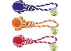Westminster Pet Ruffin&#039; it Giant Tennis Ball Tug Dog Toy Giant, Assorted