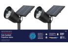 Fusion 8 SMD LED Solar Spotlight Black (Pack of 6)