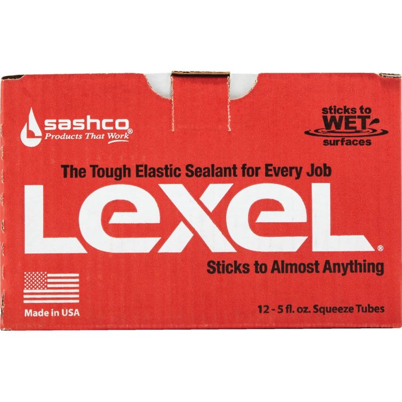 Sashco Lexel Caulk Polymer Sealant Clear, 5 Oz.