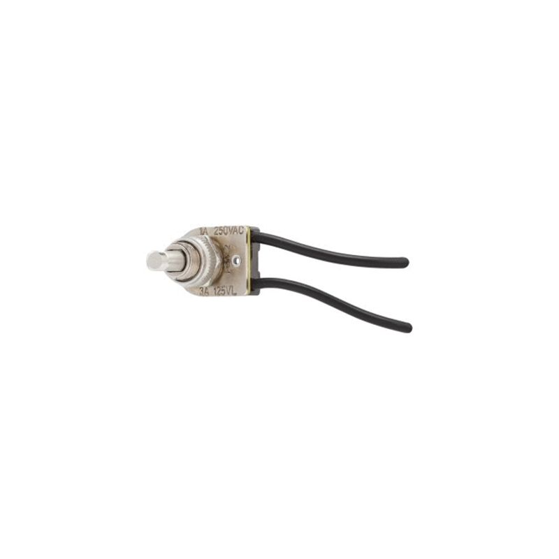 Eaton Wiring Devices 449NP-BOX Switch, 1/3 A, 125/250 V, Lead Wire Terminal, Polycarbonate Housing Material, Nickel Nickel