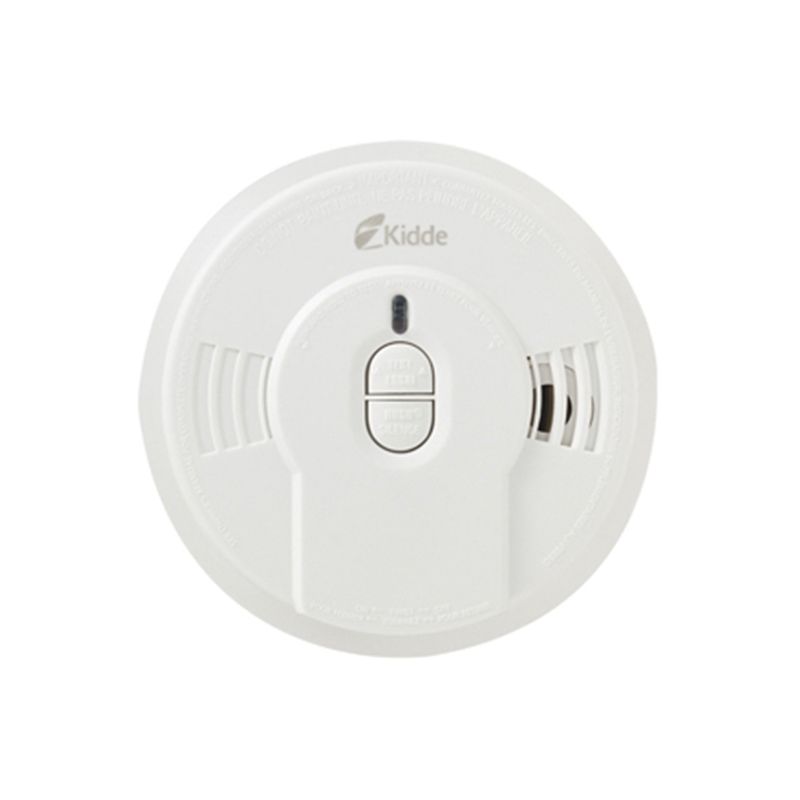 Kidde 0910CA Smoke Alarm, 10 ft, LED Display, 85 dB, Alarm: Audio, Ionization Sensor, Bracket Mounting, White White