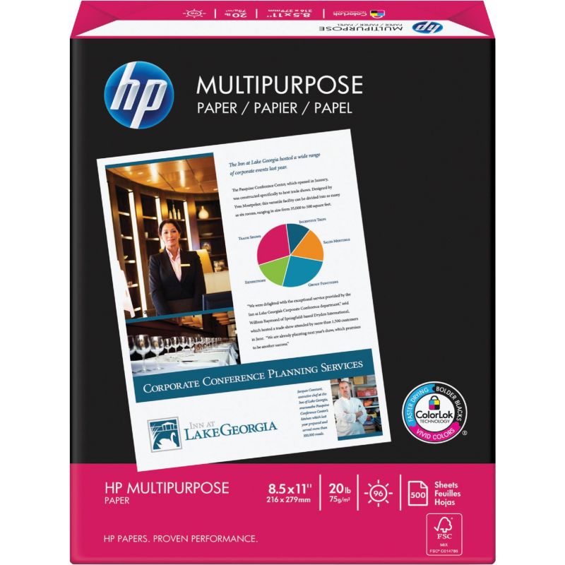 HP Multipurpose Copier Paper 8-1/2 In. X 11 In., White
