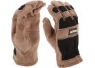 Channellock Leather Work Glove L, Brown &amp; Black