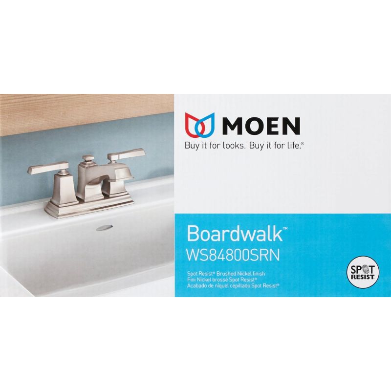 Moen Boardwalk 2-Handle Centerset Bathroom Faucet with Pop-Up Boardwalk