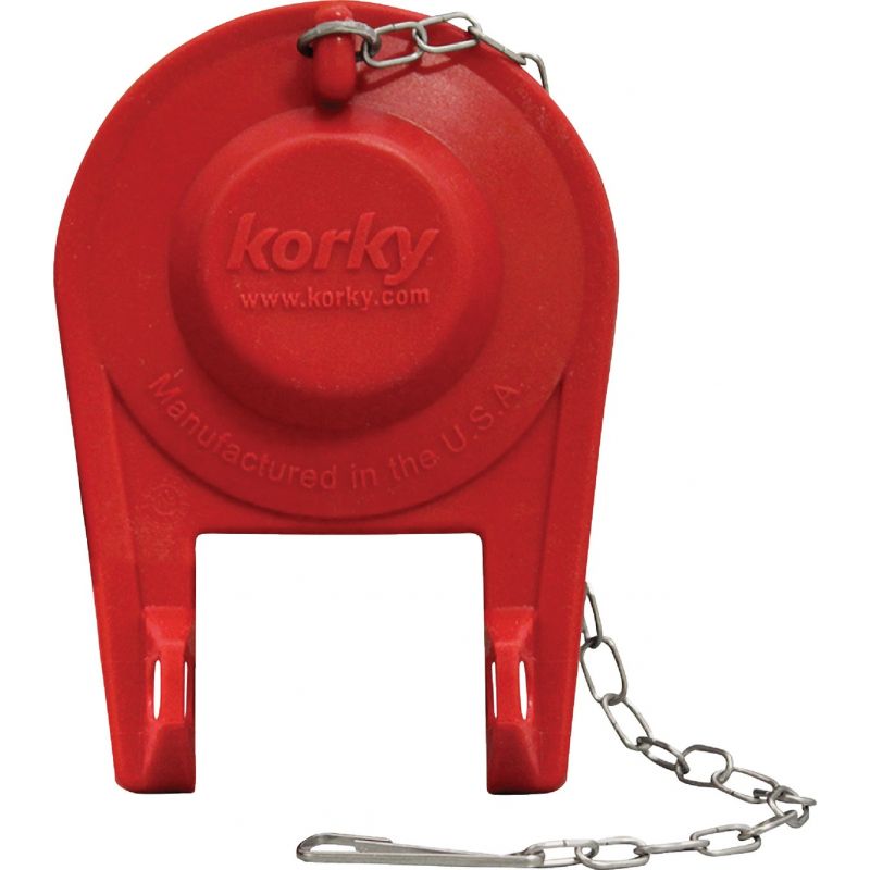 Korky Adjustable Ultra Water Saver Flapper 2 In., Red