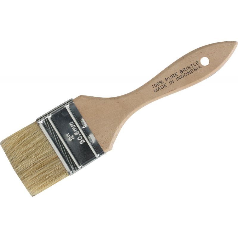 Natural White Hog Bristle Paint Brush