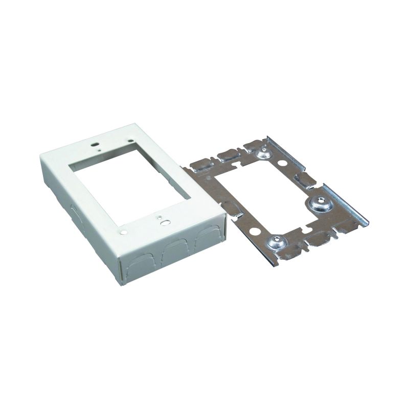 Wiremold B5 Starter Box, 1 -Gang, Metal, Ivory, Wall Mounting Ivory