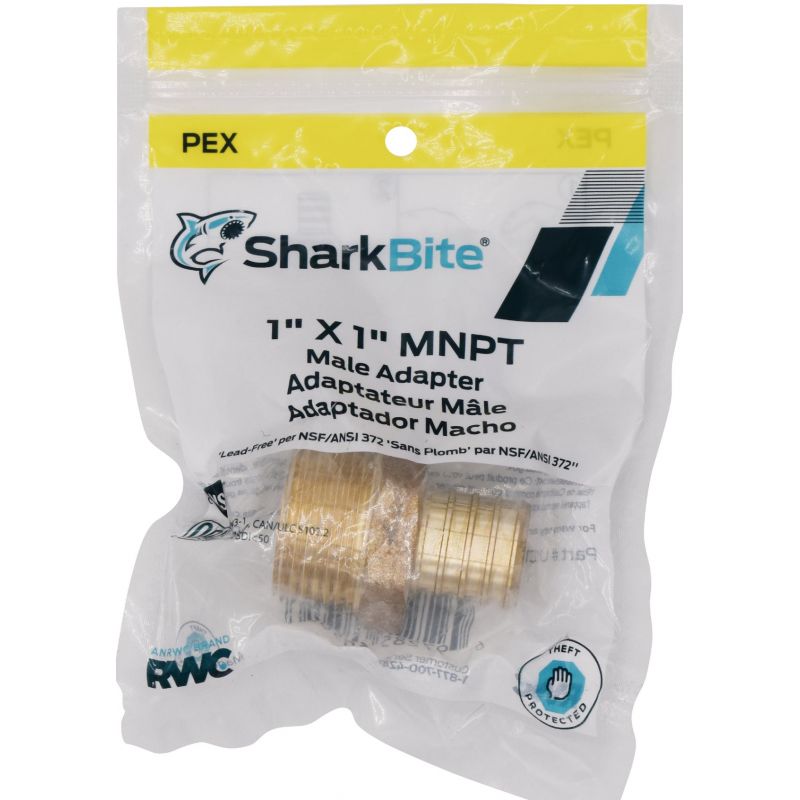 SharkBite Brass Male PEX Adapter 1 In. CF X 1 In. MPT