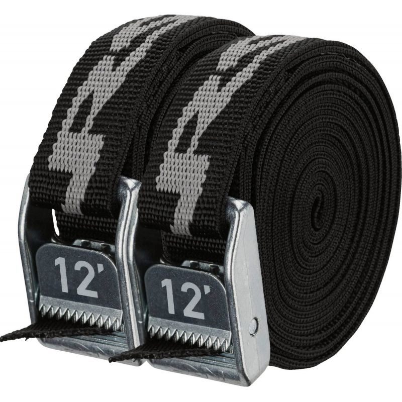 NRS Black Heavy Duty Tie-Down Strap Stealth Black