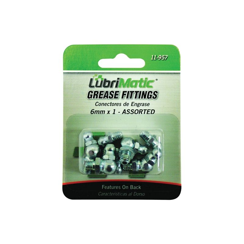 Lubrimatic 11-957 Grease Fitting Assortment, M6 x 1