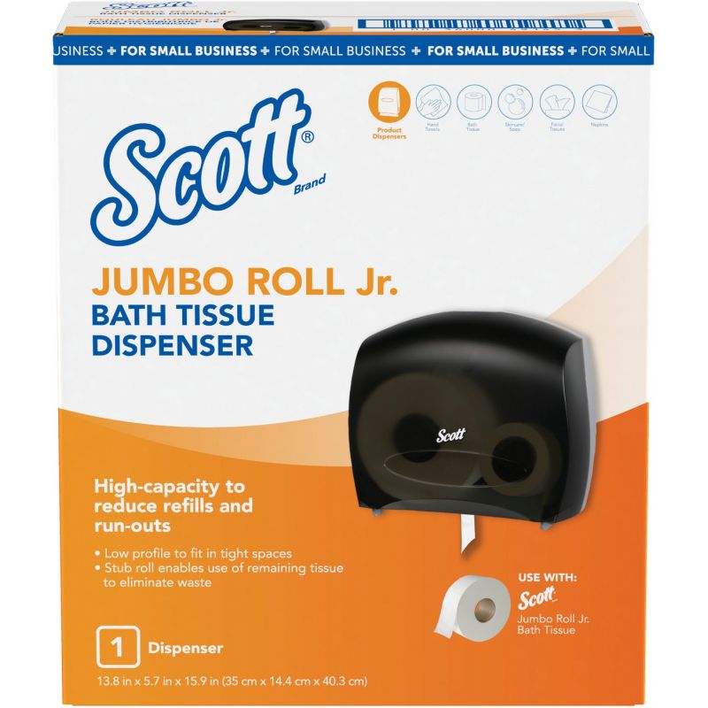 Kimberly Clark Scott Jumbo Roll Jr. Toilet Paper Dispenser 1 Roll Plus Stub Roll