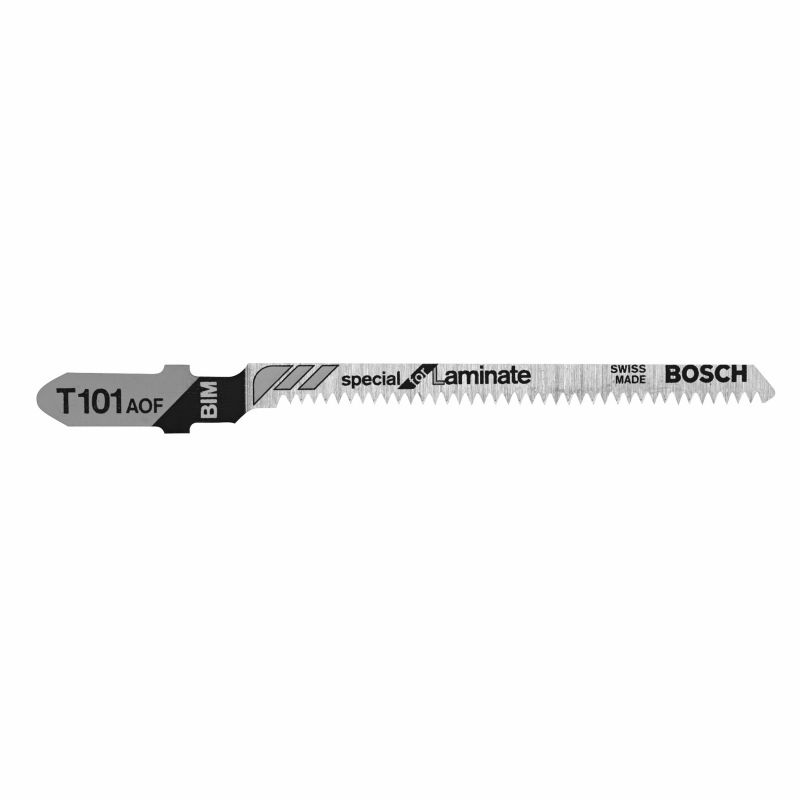 Bosch T101AOF Jig Saw Blade, 0.19 in W, 3-1/4 in L, 20 TPI