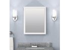 Zenith Single Mirror Framed Medicine Cabinet White