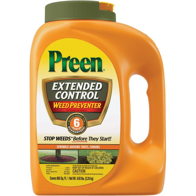 Preen Extended Control Weed Preventer 4.93 Lb., Shaker