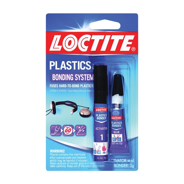 Loctite 233841 Glass Glue, Light Yellow, 2 g Tube