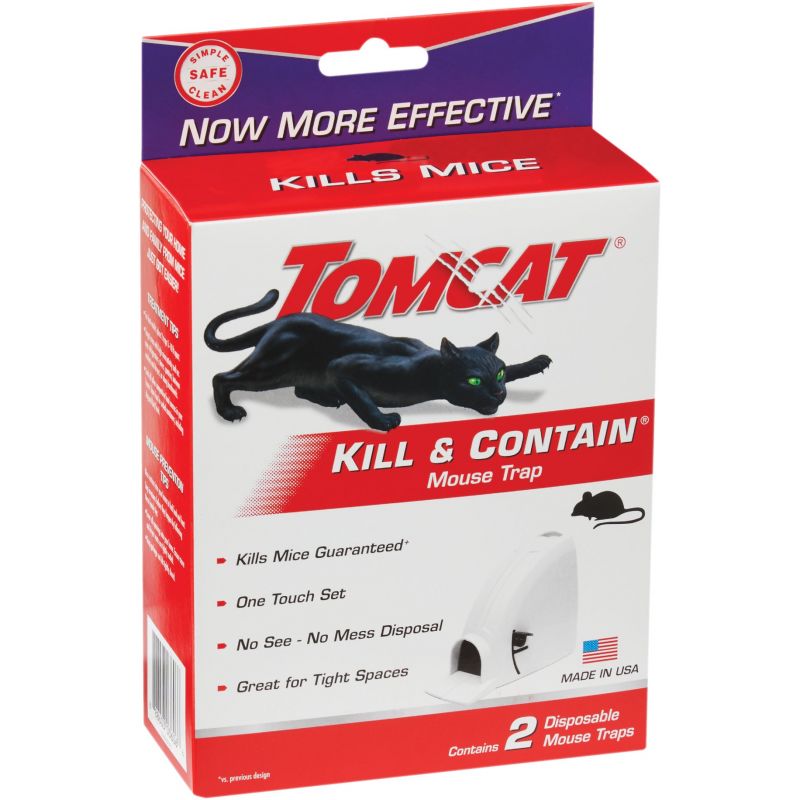 TOMCAT Press N Set Mouse Trap, Indoor or Outdoor Use Plastic