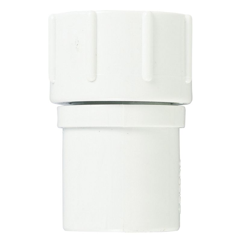 Orbit 53368 Hose Adapter, 1/2 x 3/4 in, Slip Joint x FHT, PVC, White White