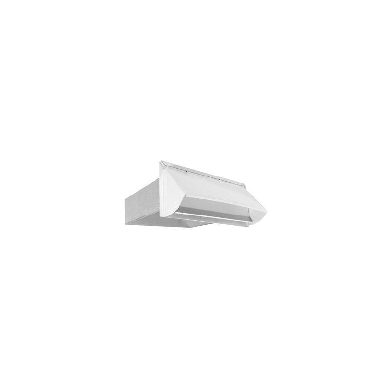 Imperial VT0253 Wall Exhaust Hood, Heavy-Duty, Aluminum, For: 3-1/4 x 10 in Ducts