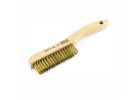 Forney 70519 Scratch Brush, 0.012 in L Trim, Brass Bristle