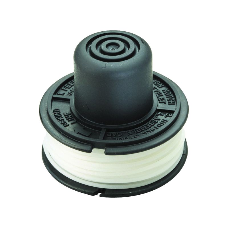 Black+Decker RS-136 Bump Feed Spool, 0.065 in Dia, 20 ft L, Nylon, White White
